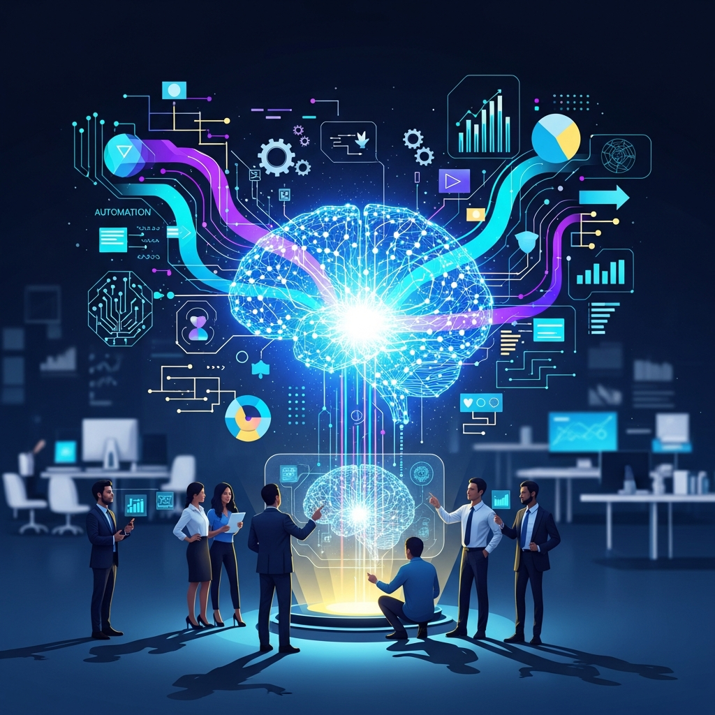 AI automation startups guide covering niche selection, MVP development, funding options, data compliance, and marketing strategies for entrepreneurs entering the AI space.